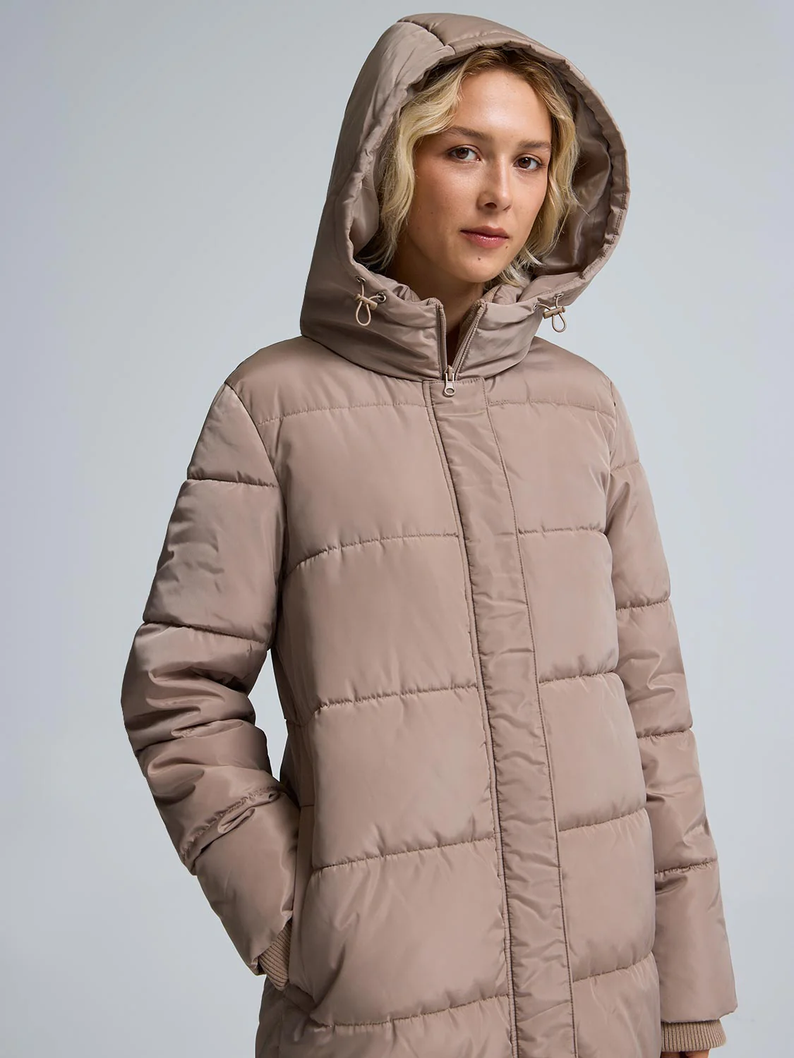 Long Quilted Puffer Jacket - Image 3