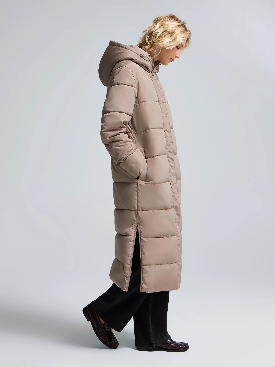 Long Quilted Puffer Jacket - Image 4
