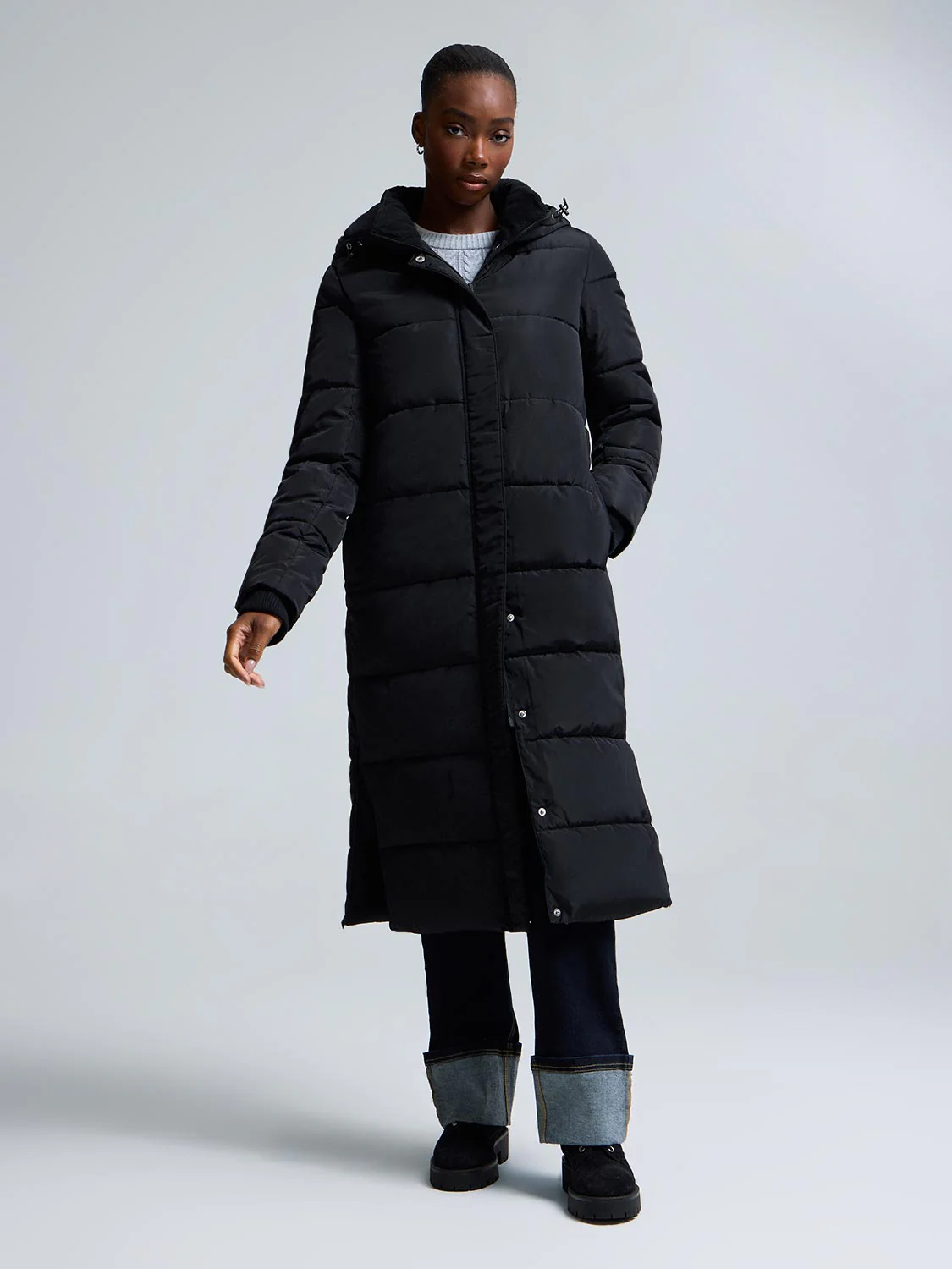 Long Quilted Puffer Jacket - Image 9