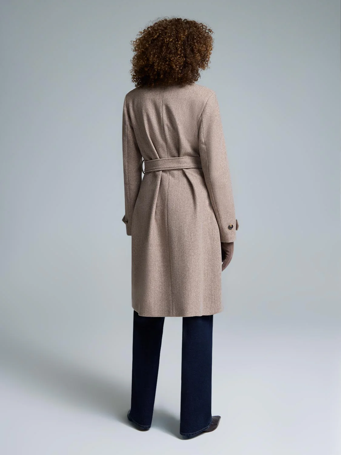 Faux Wool Wrap Coat - Image 13