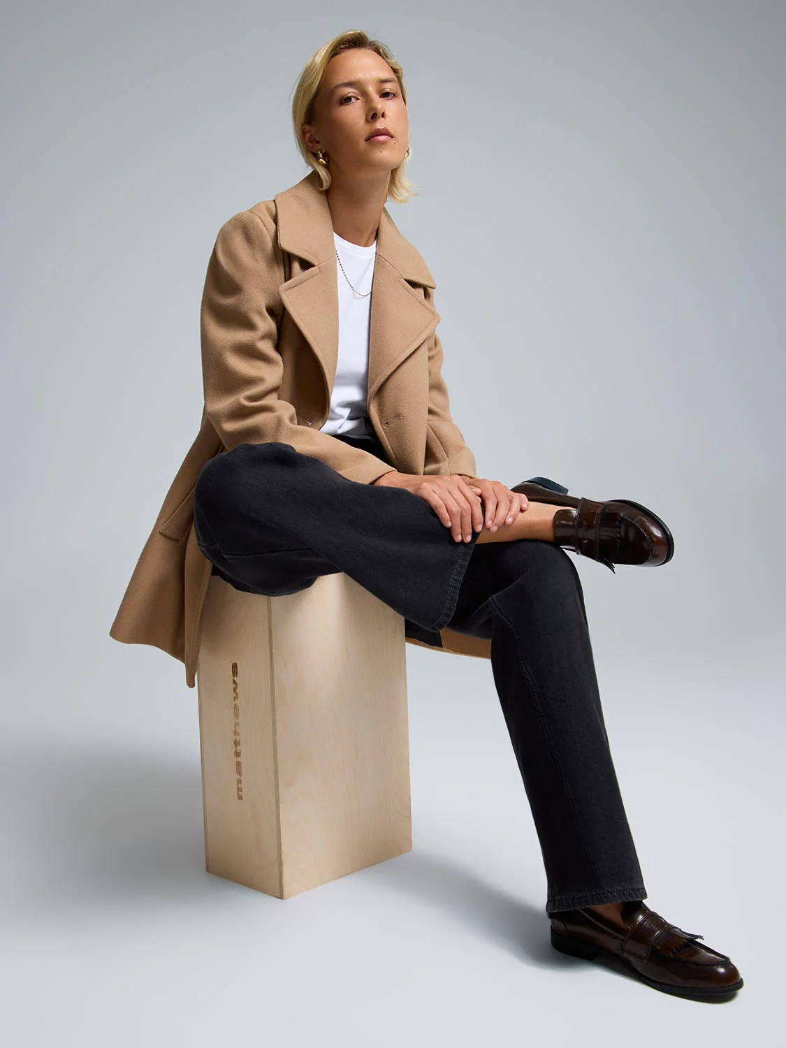 Faux Wool Peacoat - Image 10