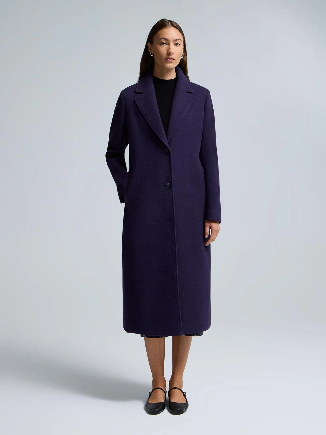 Long Single-Breasted Coat - Image 12