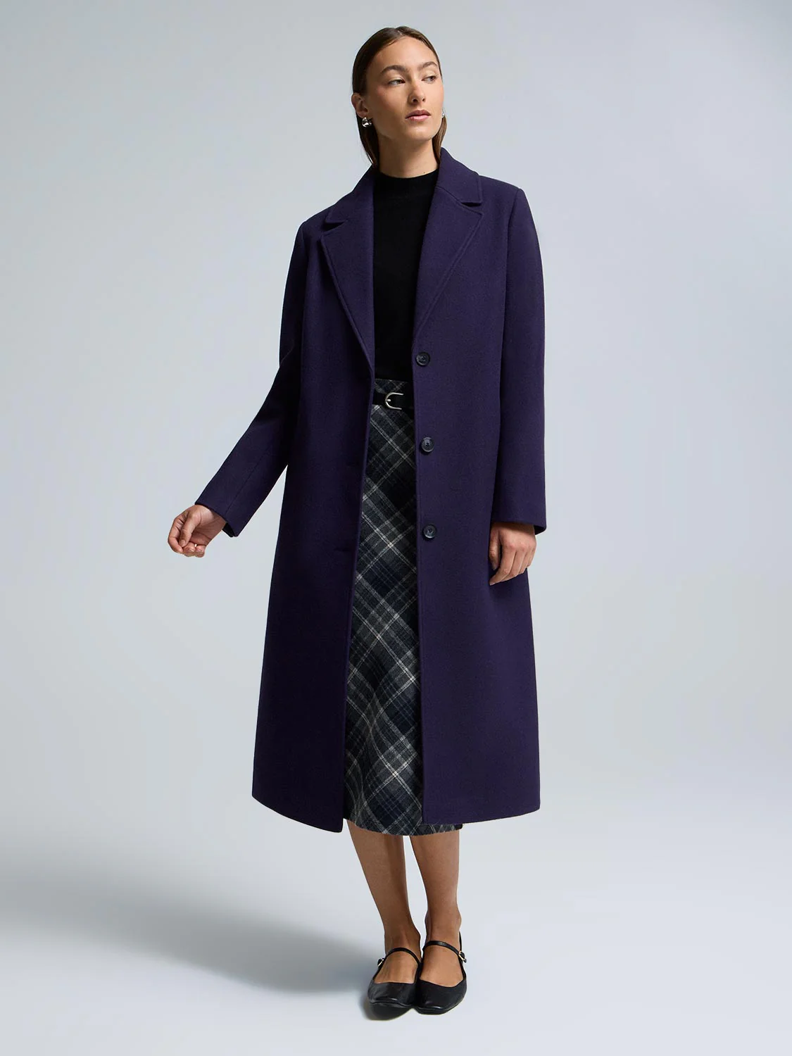 Long Single-Breasted Coat - Image 14
