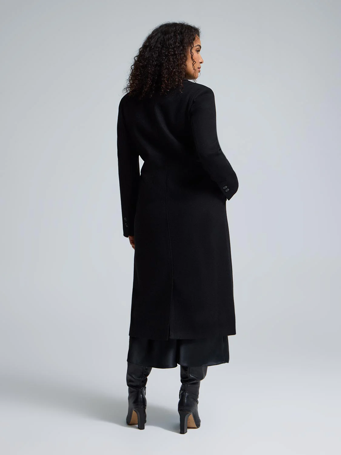 Long Single-Breasted Coat - Image 7