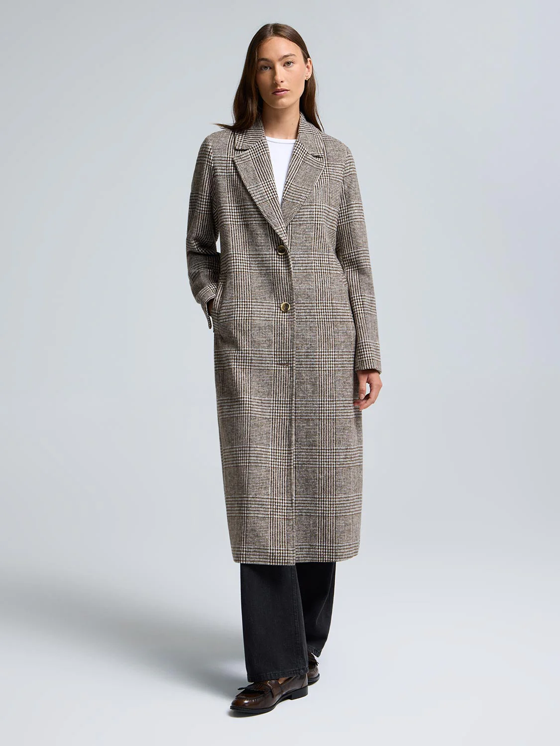 Long Single-Breasted Coat - Image 2