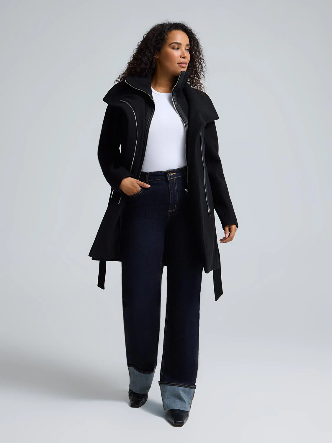 Double-Collar-Faux-Wool-Coat - Image 6