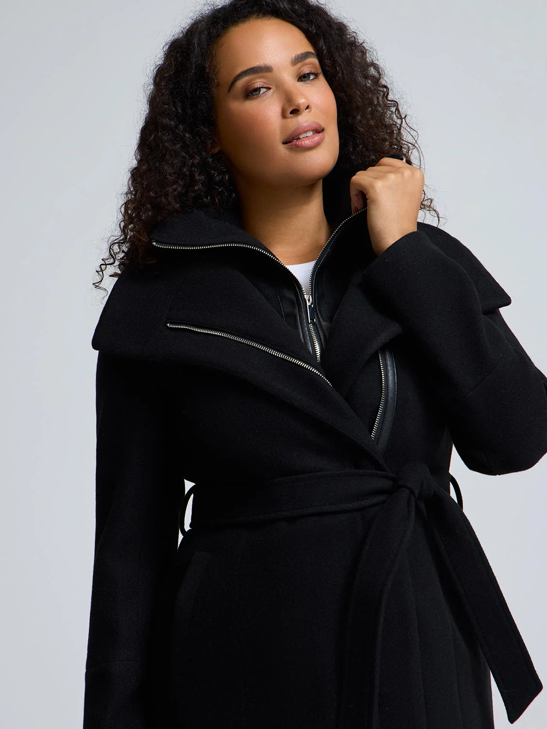 Double-Collar-Faux-Wool-Coat - Image 8