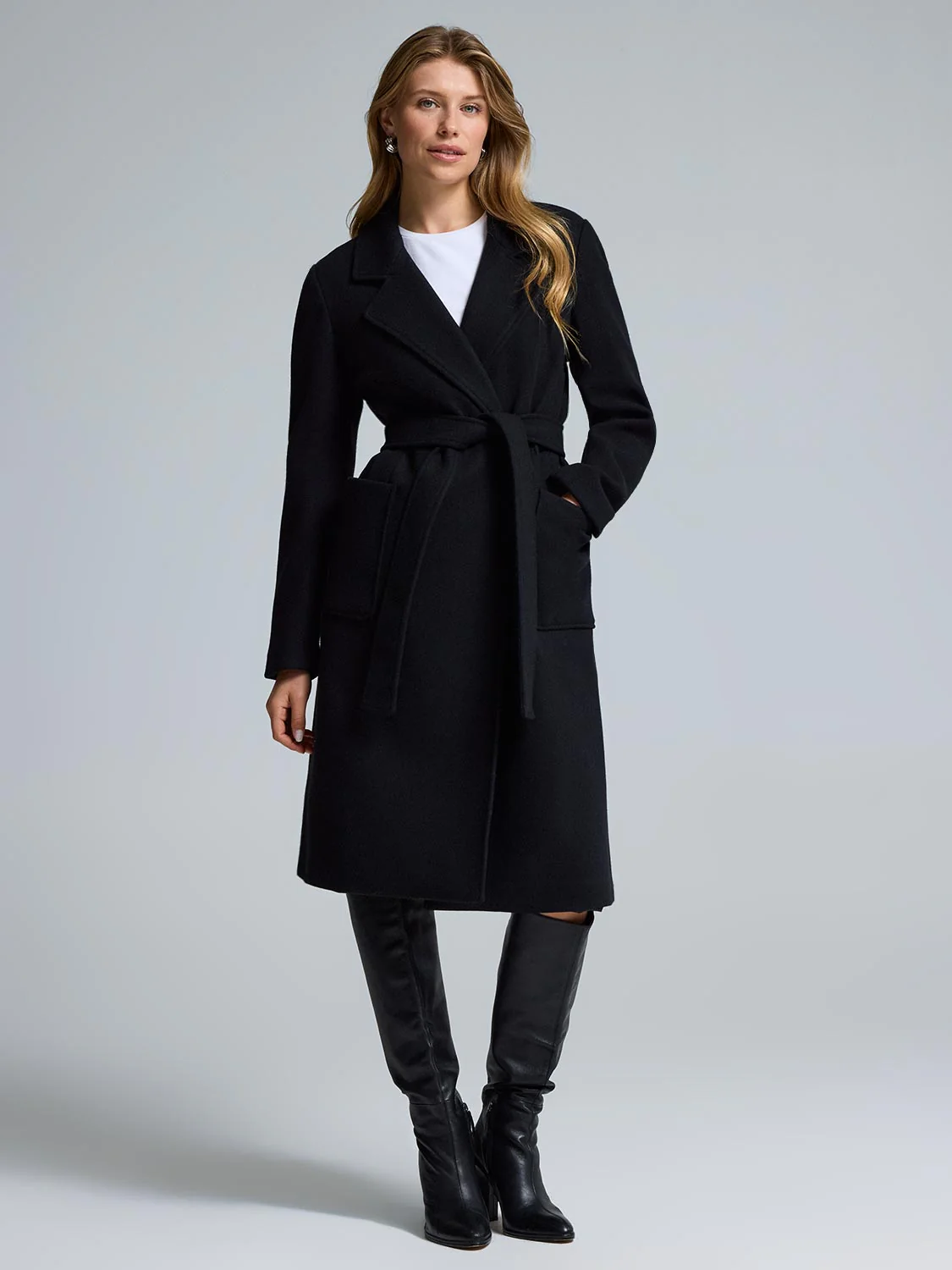 Belted Wrap Coat - Image 2