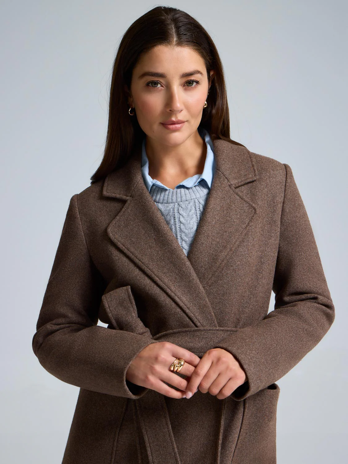 Belted Wrap Coat - Image 7