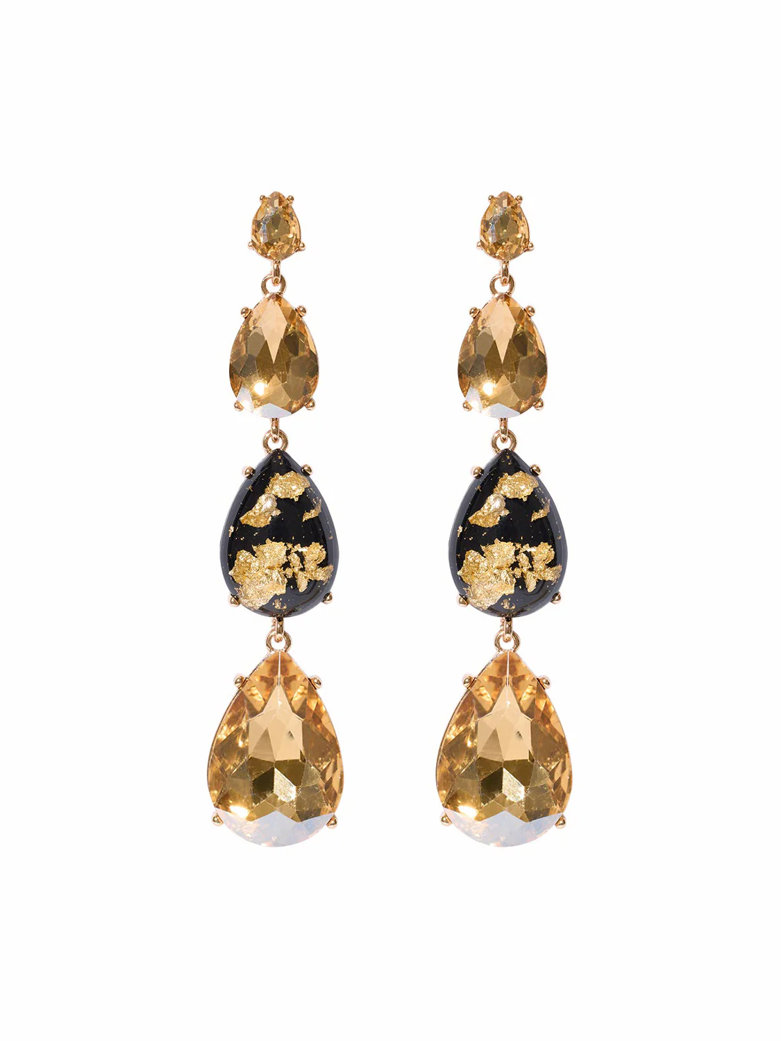 3-Tier Teardrop Earrings