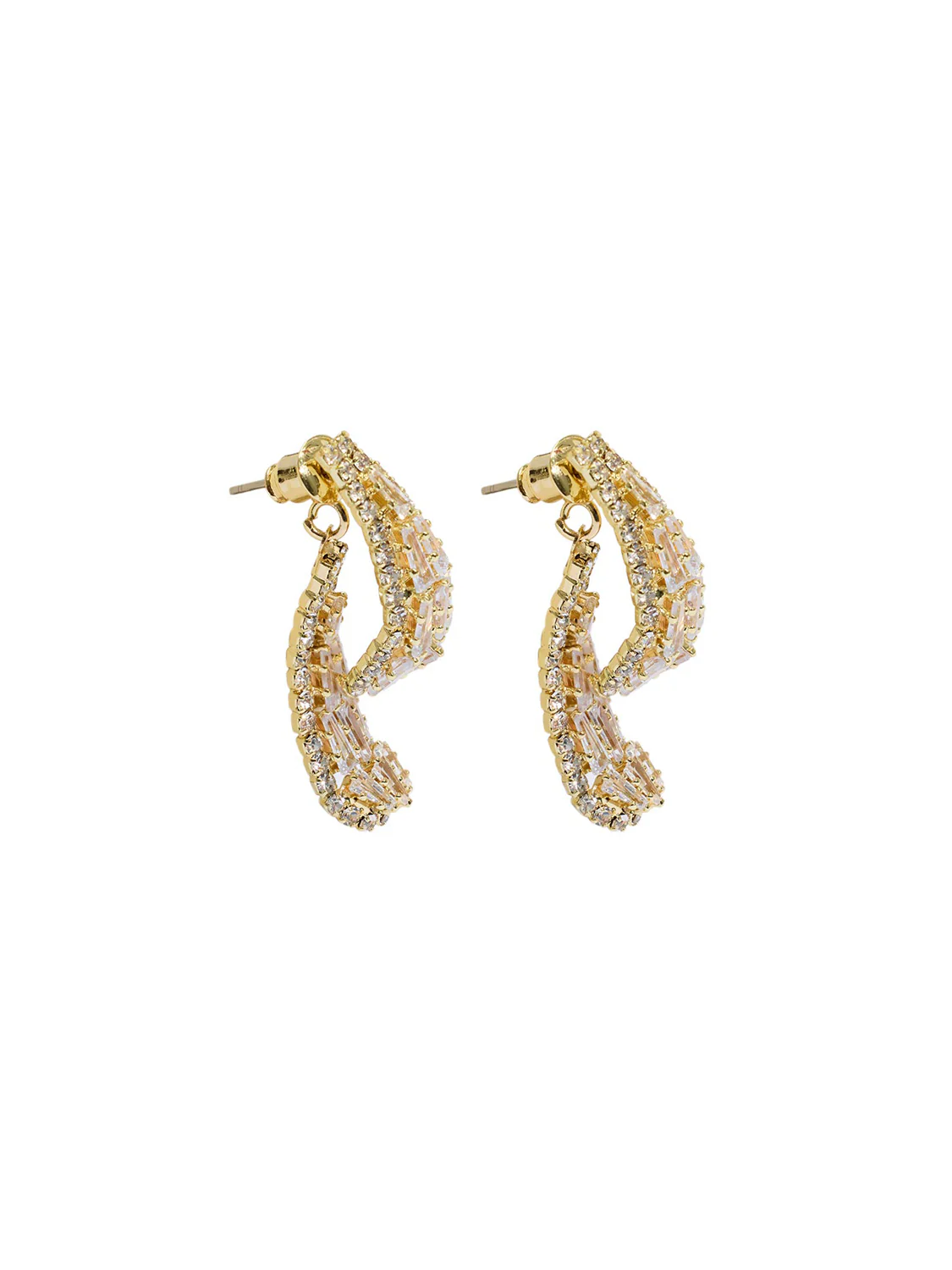 Crystal Front-Back Earrings - Image 3