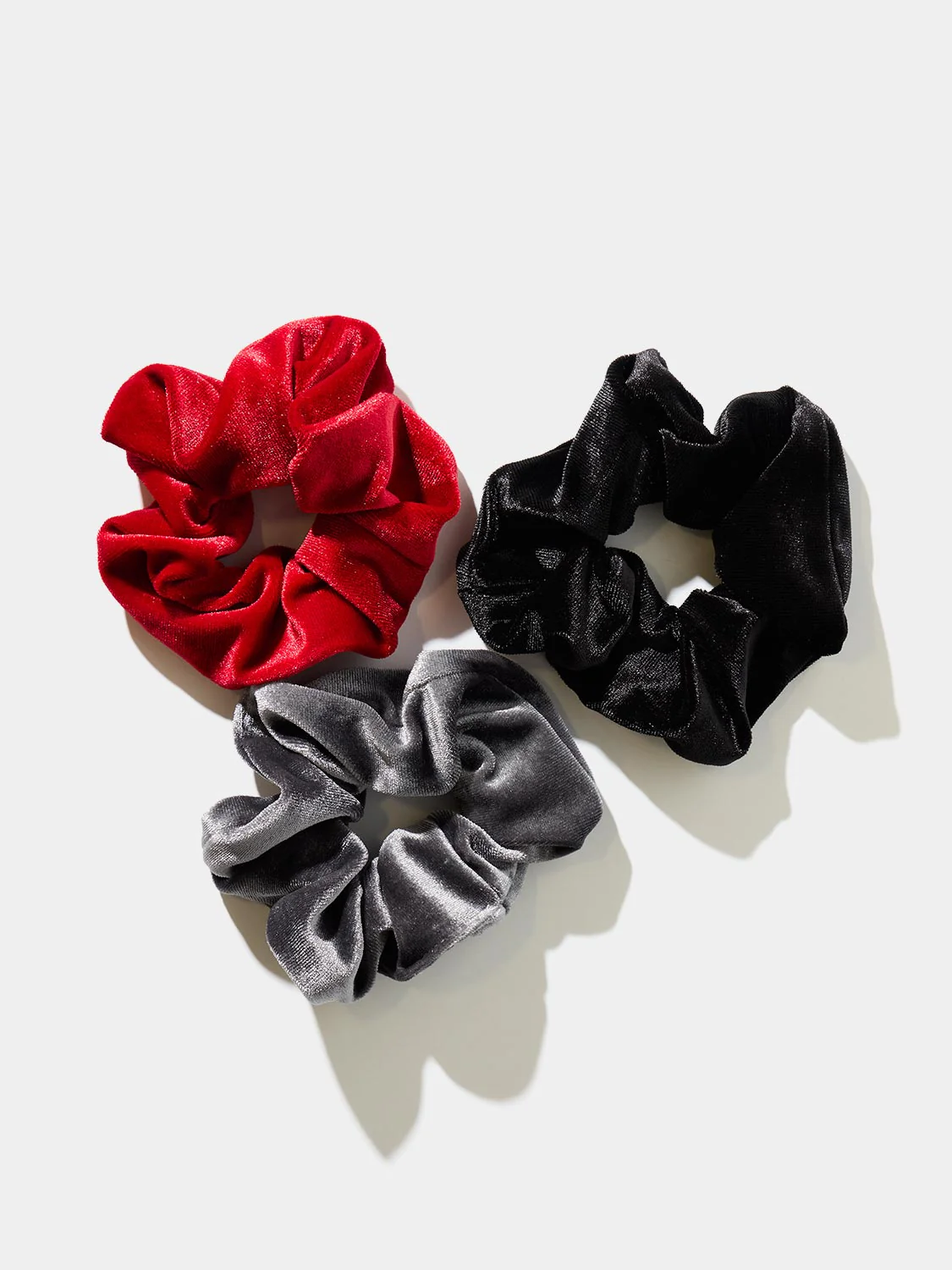 3-Pack Assorted Velvet Scrunchies