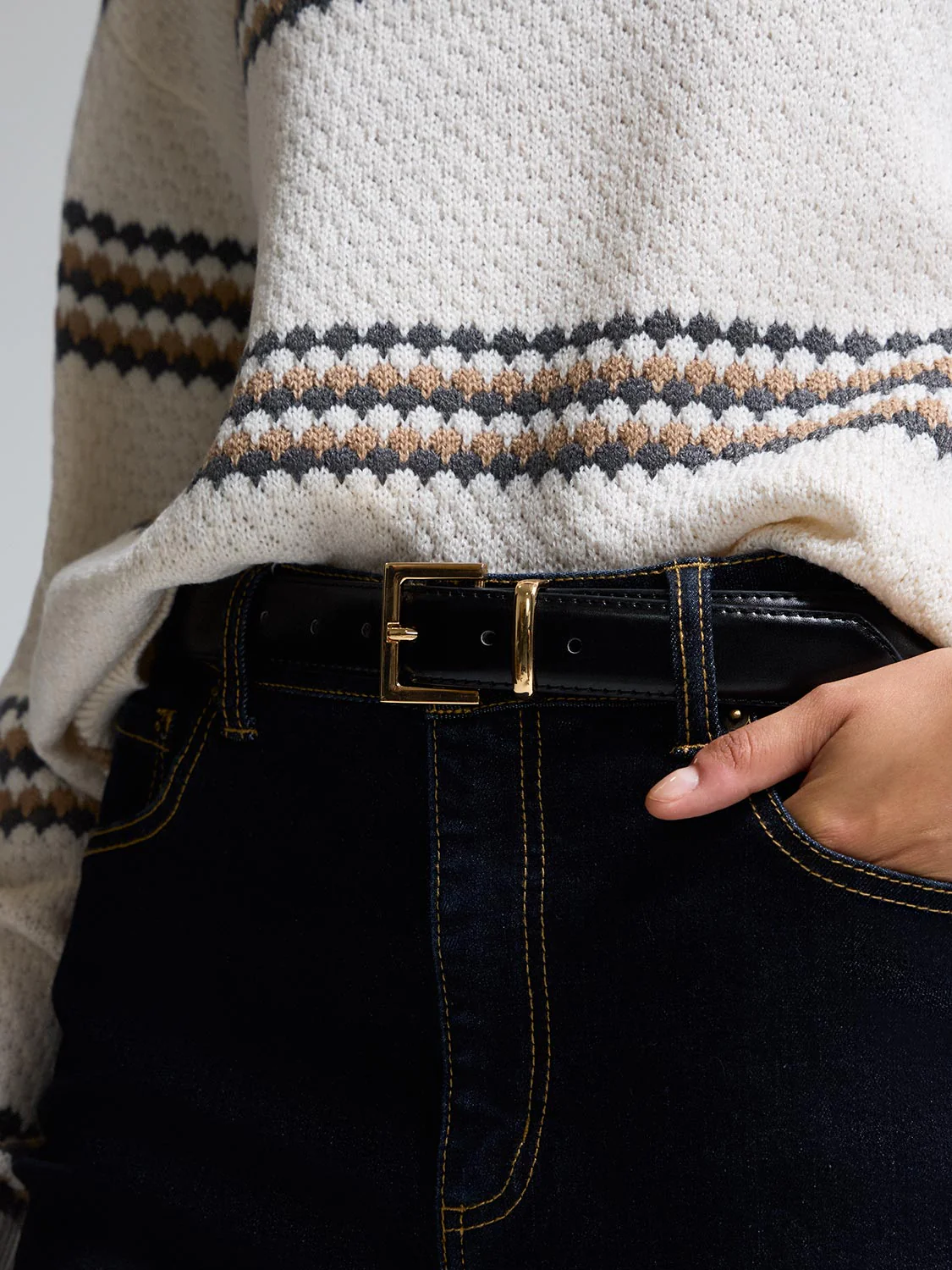 2-Pack Of Gold Buckle Belts - Image 5