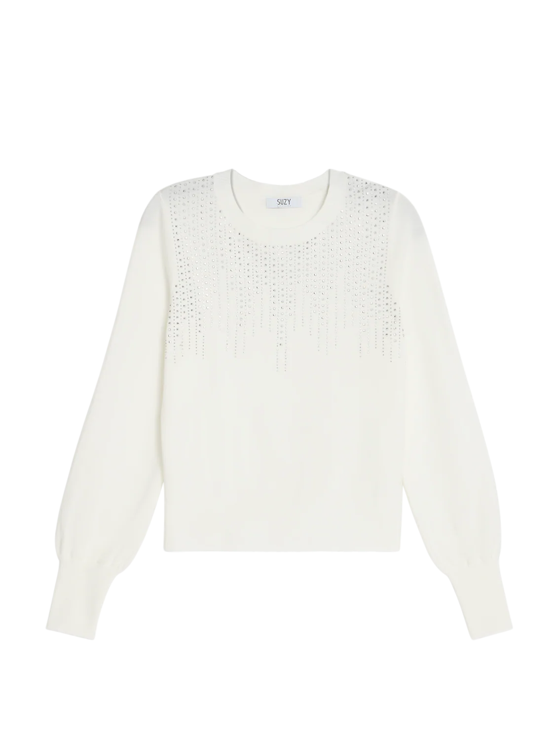 Sequin Detail Round Neck Sweater - Image 6
