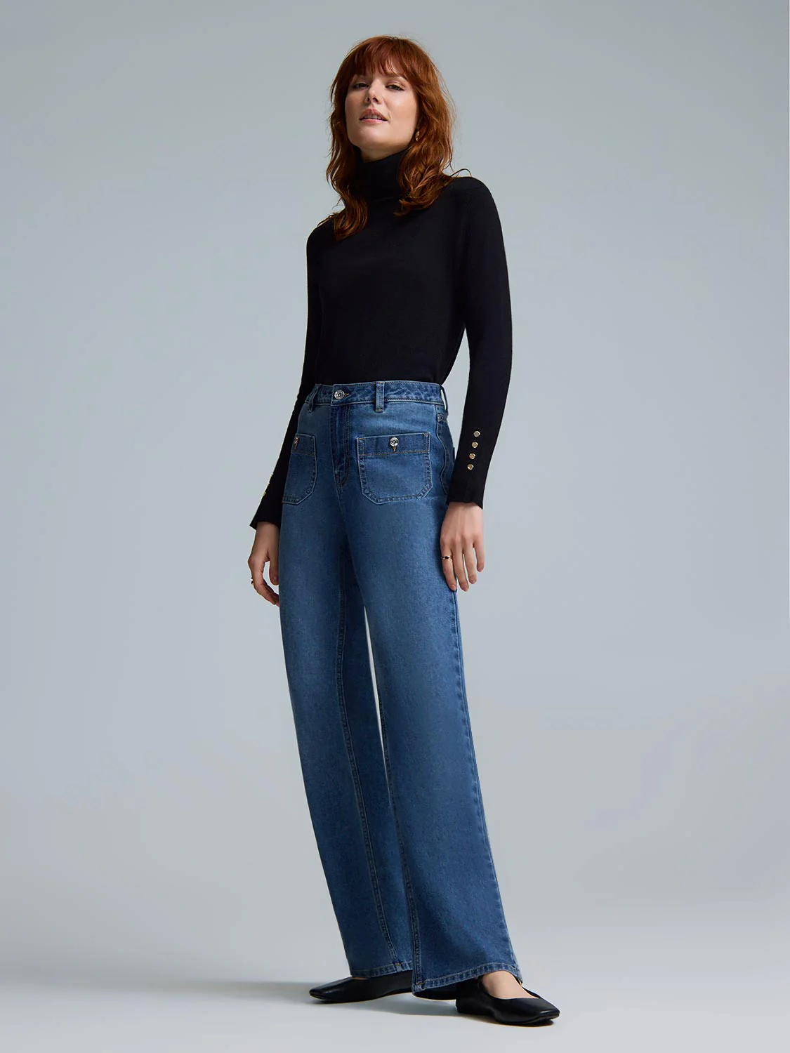 Ribbed Turtleneck Sweater - Image 11