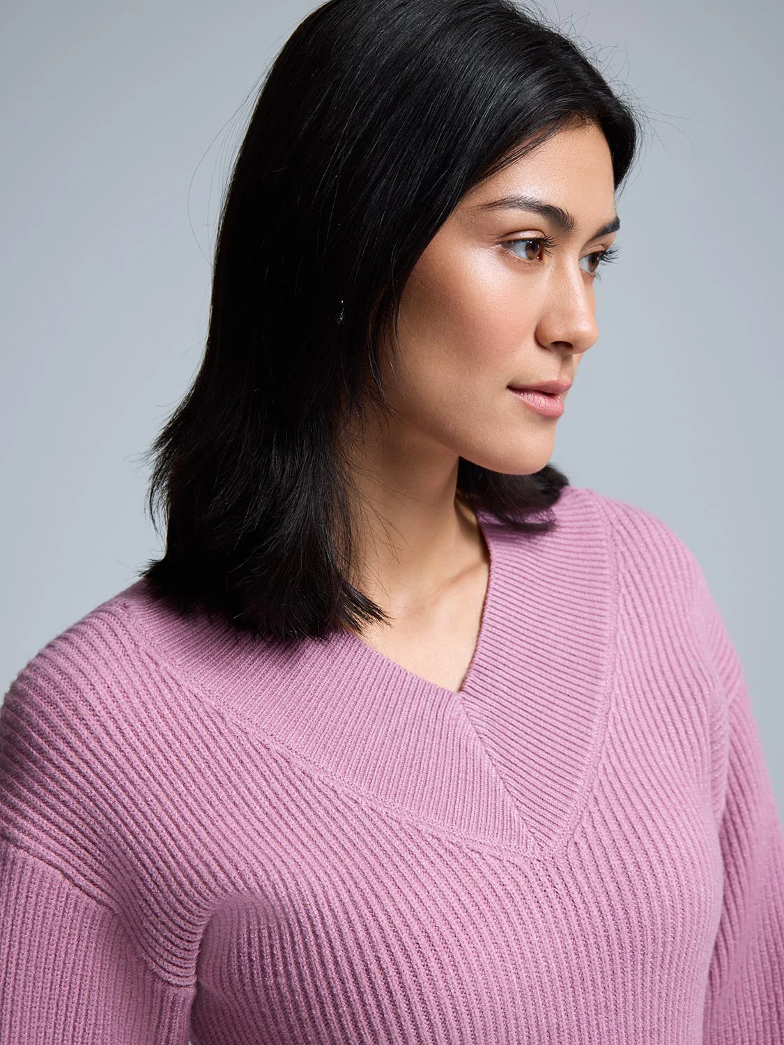 Wide V-Neck Sweater - Image 2