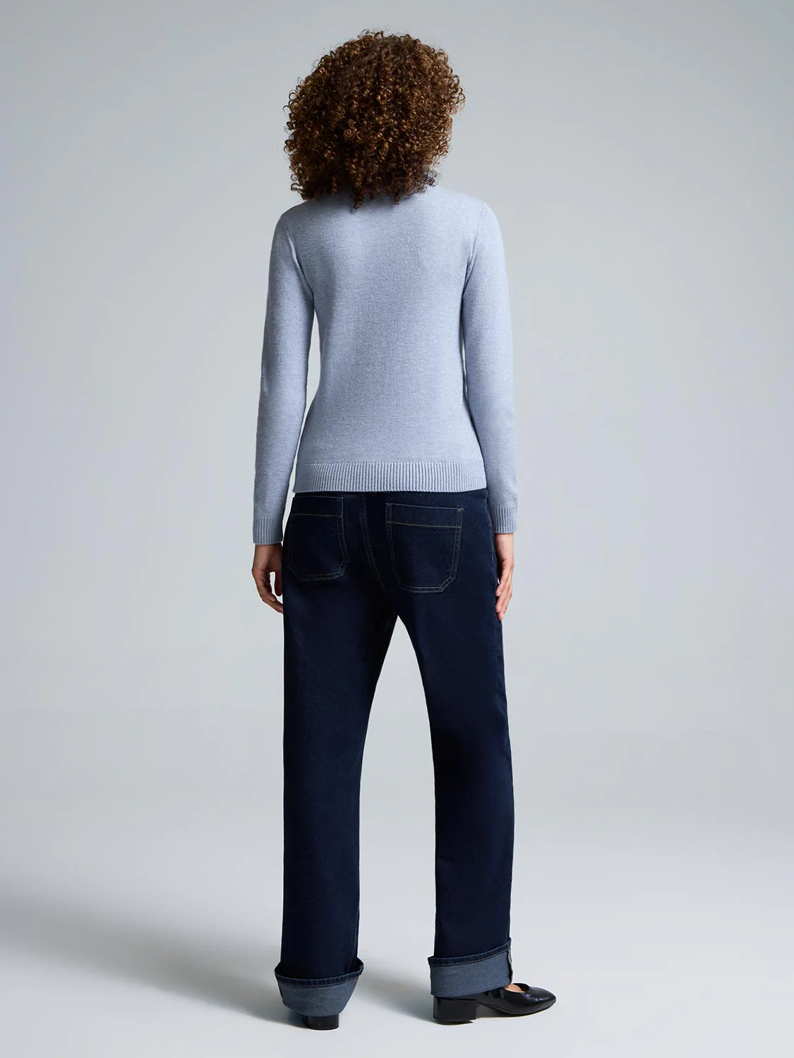 Cable Front Turtleneck Sweater - Image 4