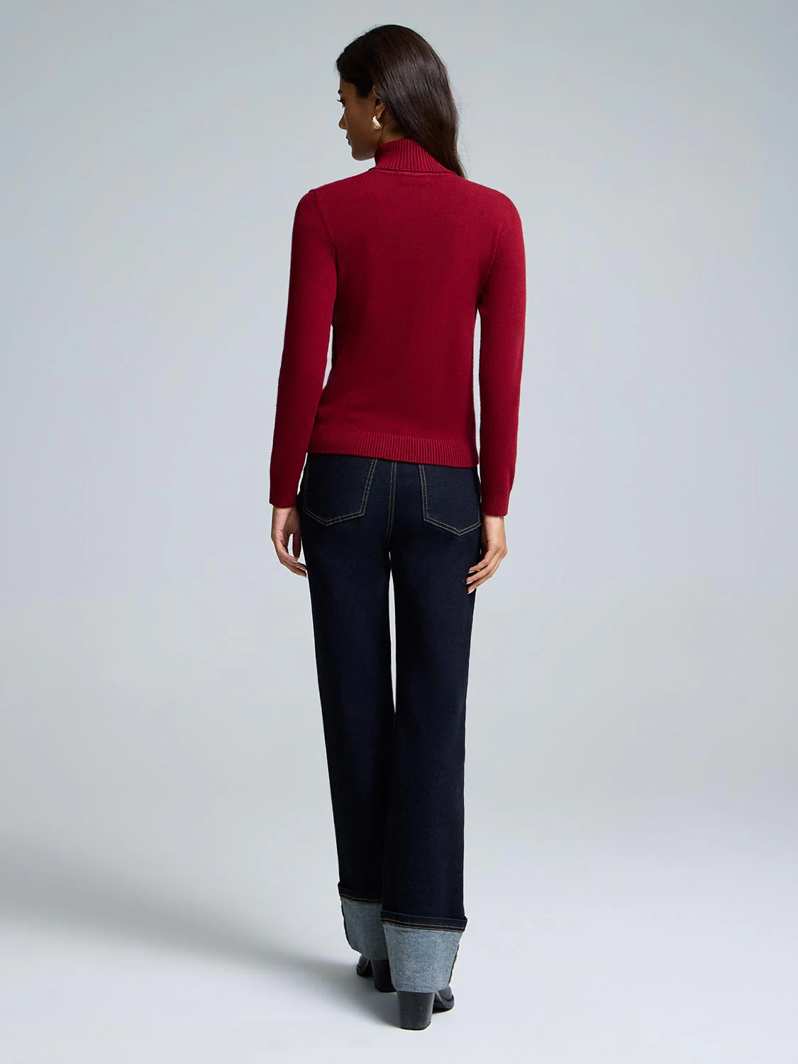 Cable Front Turtleneck Sweater - Image 8
