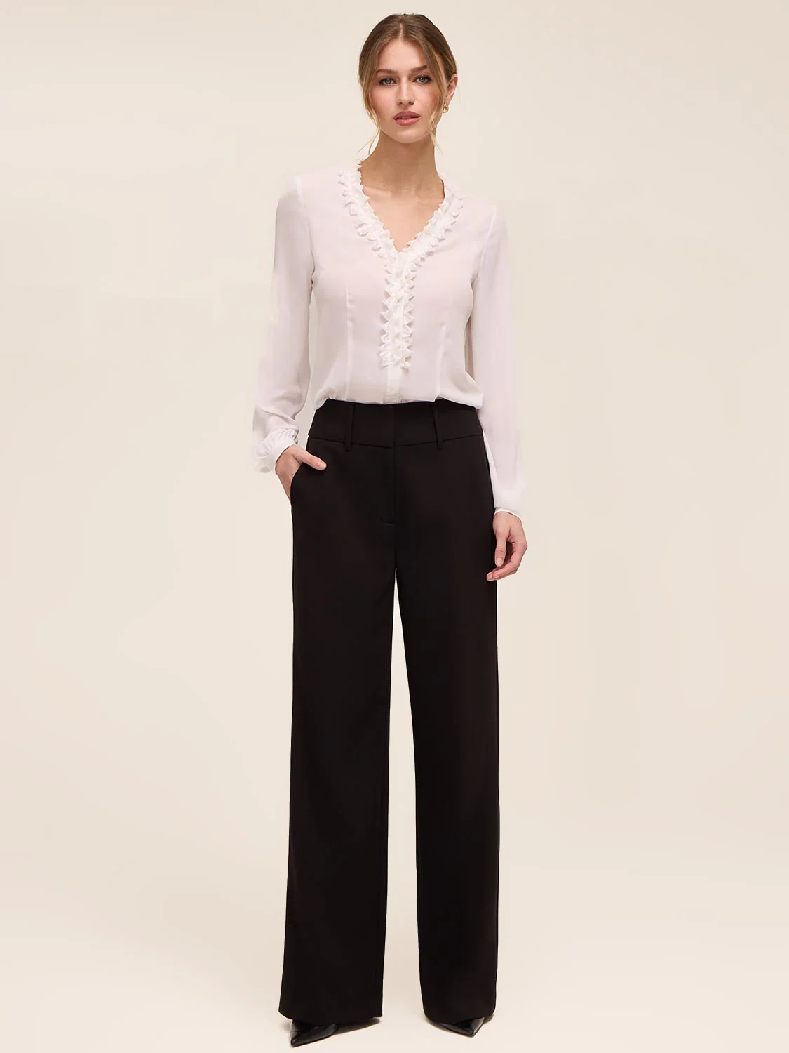 Blouse With Embroidered Trim - Image 5