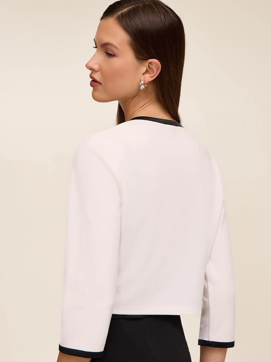 3/4 Sleeve Bolero With Bow - Image 4