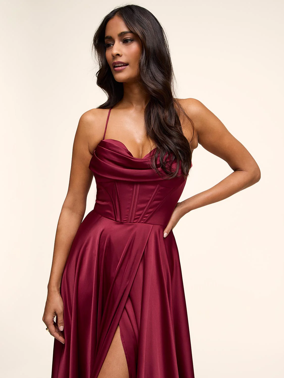 Bustier Satin Gown - Image 4