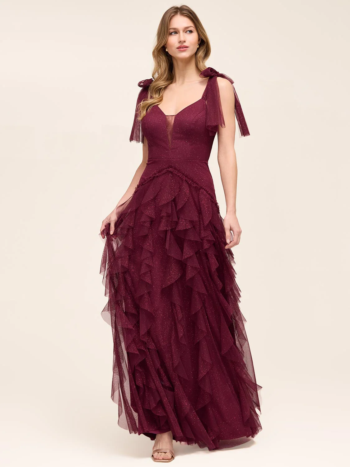 Tiered Corkscrew Formal Gown - Image 3