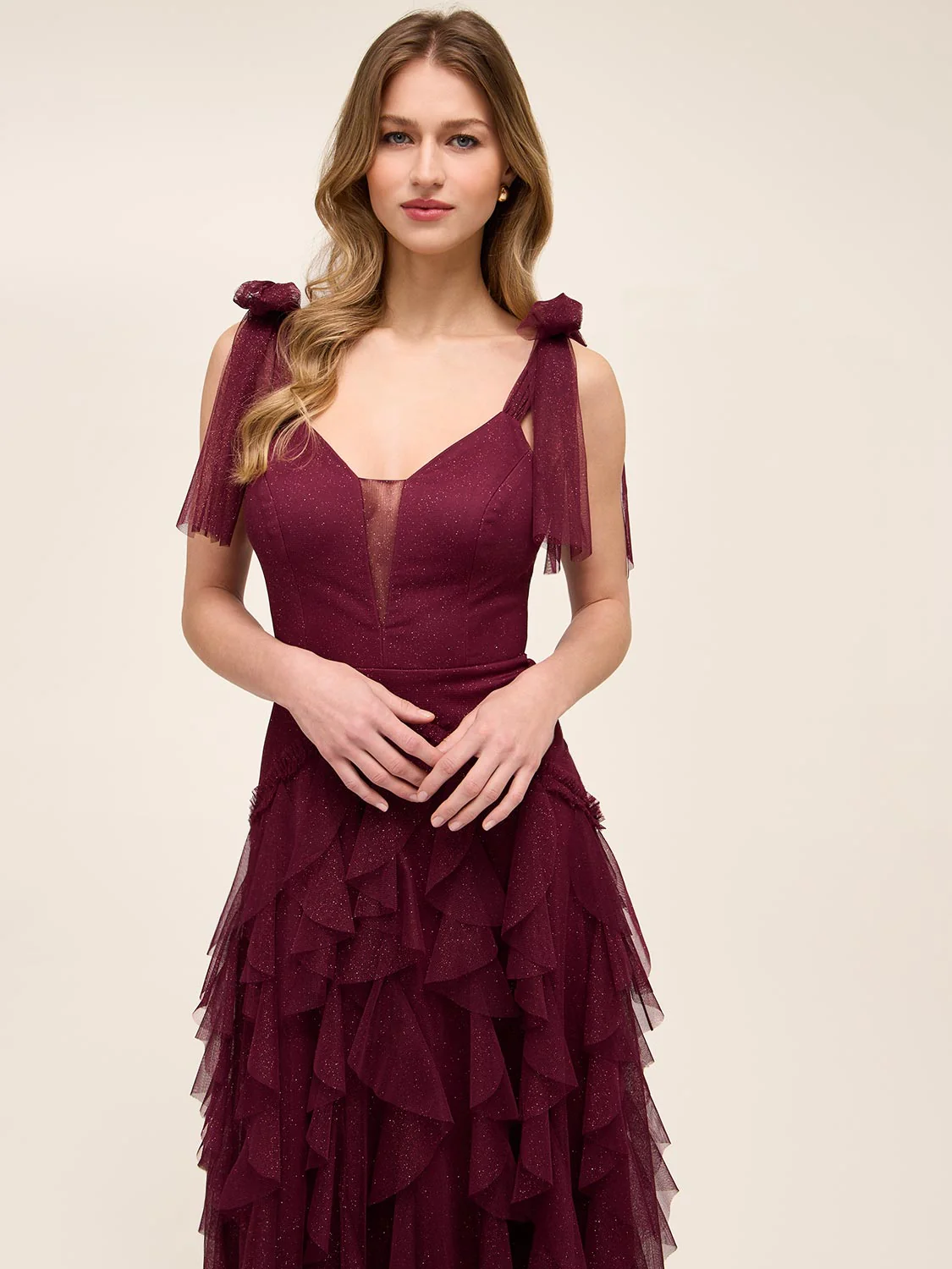 Tiered Corkscrew Formal Gown - Image 4