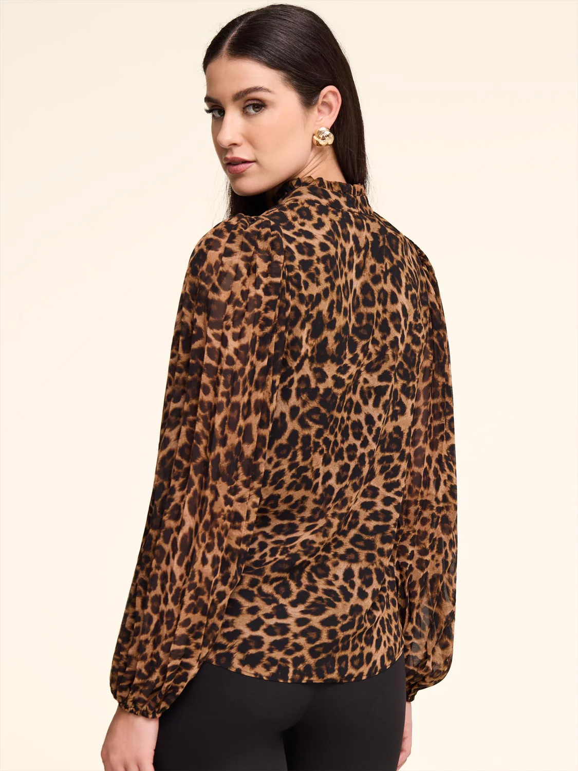 Leopard Print Blouse - Image 11