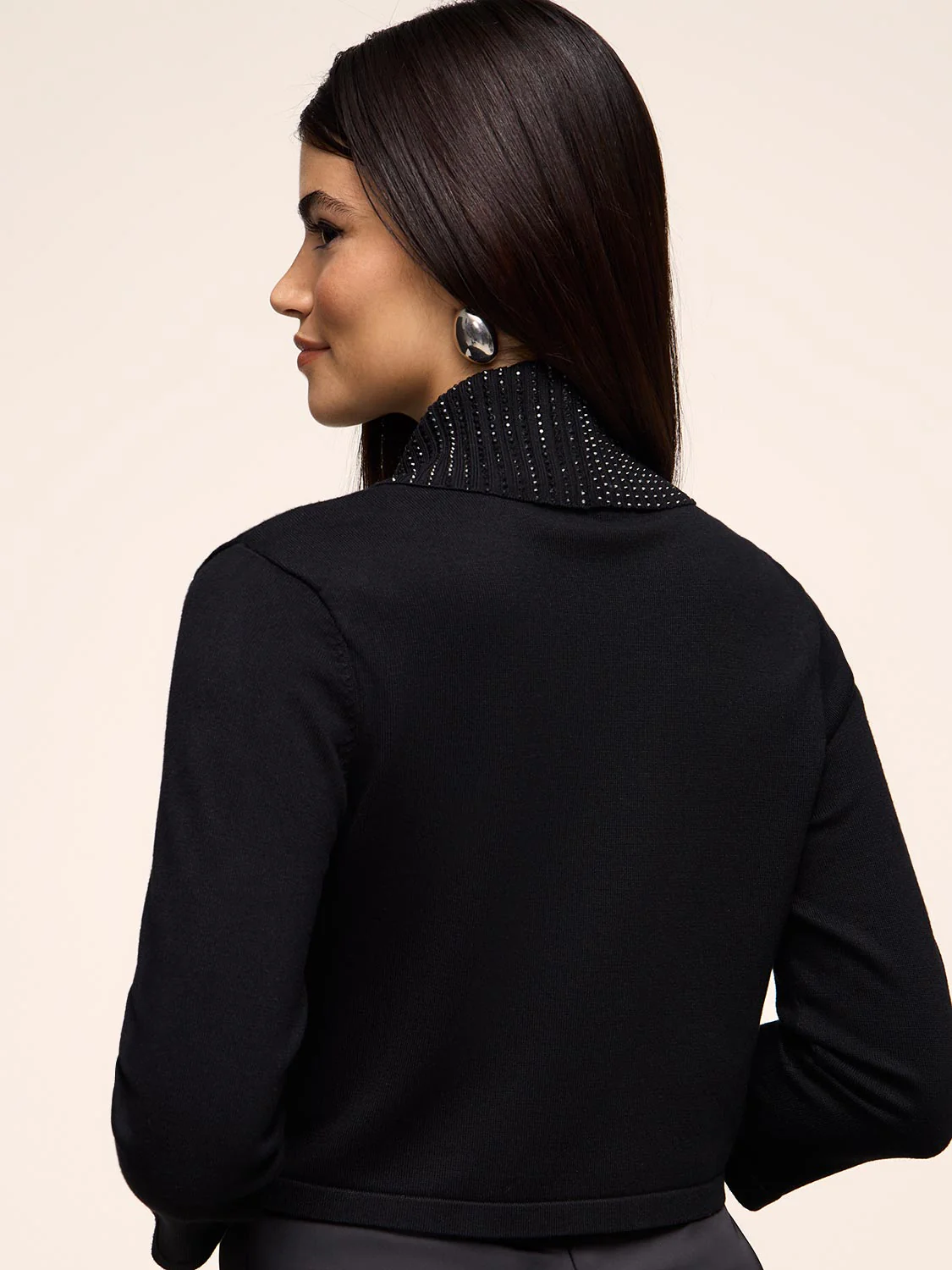 3/4 Sleeve Bolero With Rhinestones - Image 2