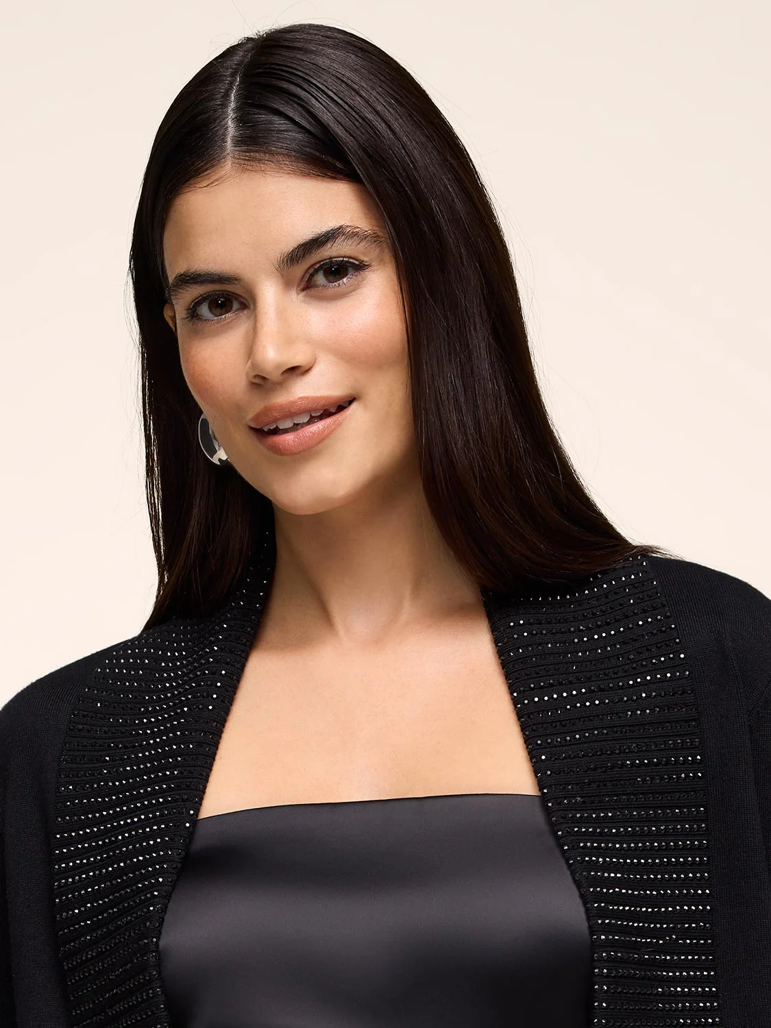 3/4 Sleeve Bolero With Rhinestones - Image 3