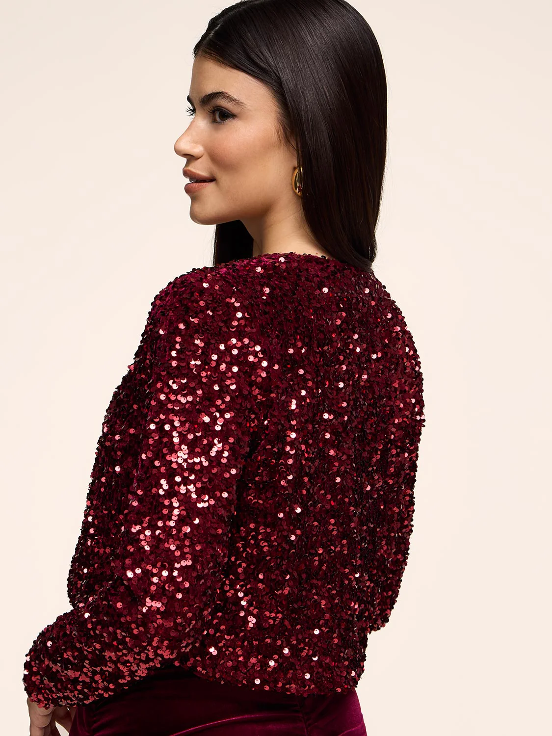 Long Sleeve Sequin Bolero - Image 6