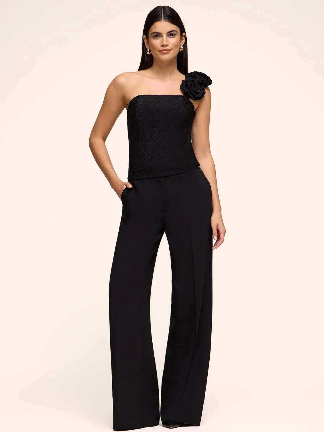 Glitter Top With Flower Strap - Image 4