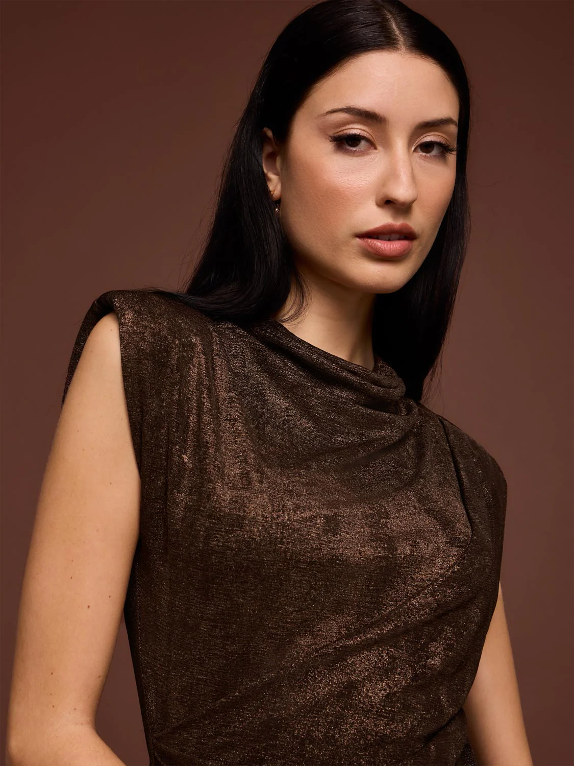 Sleeveless Draped Top - Image 4