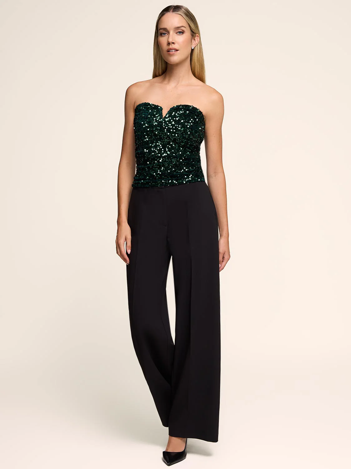 Sweetheart Sequin Tube Top