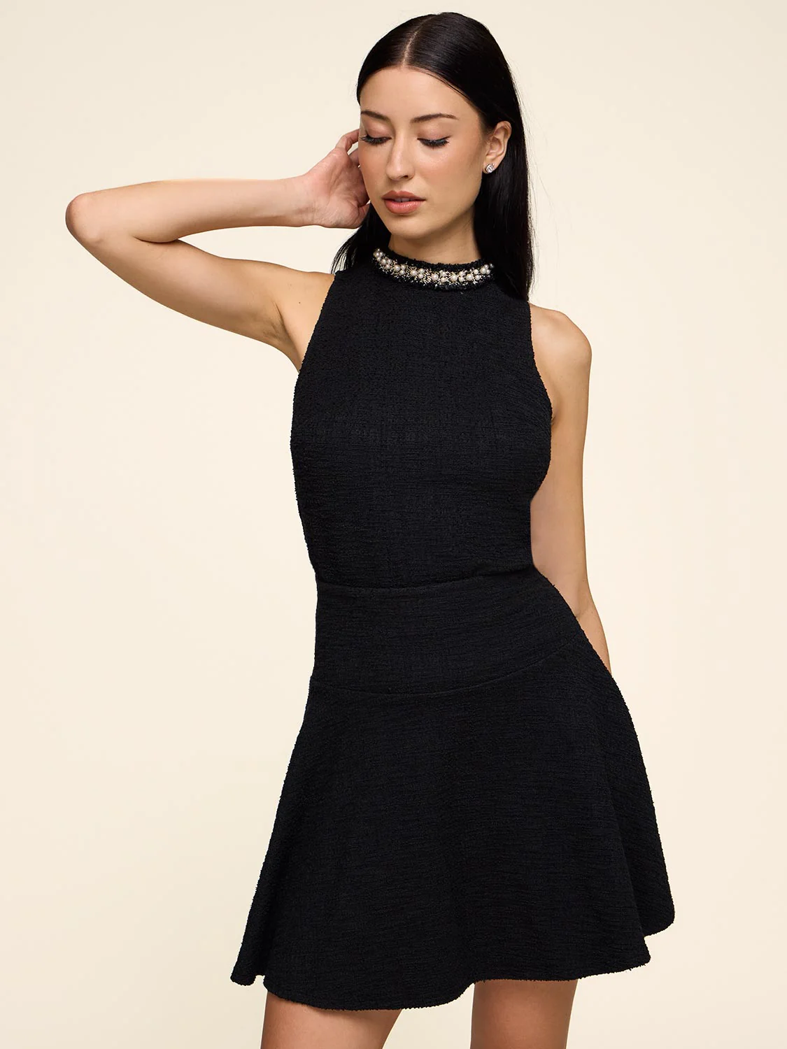 Flared Bouclé Mini Skirt - Image 4