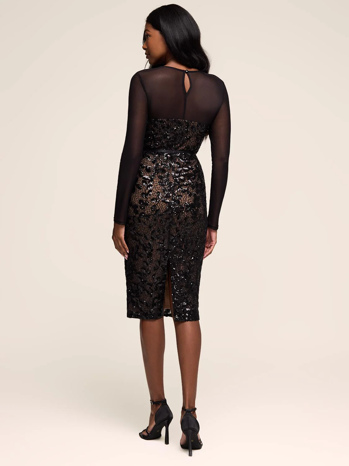 Sequin Midi Pencil Skirt - Image 4