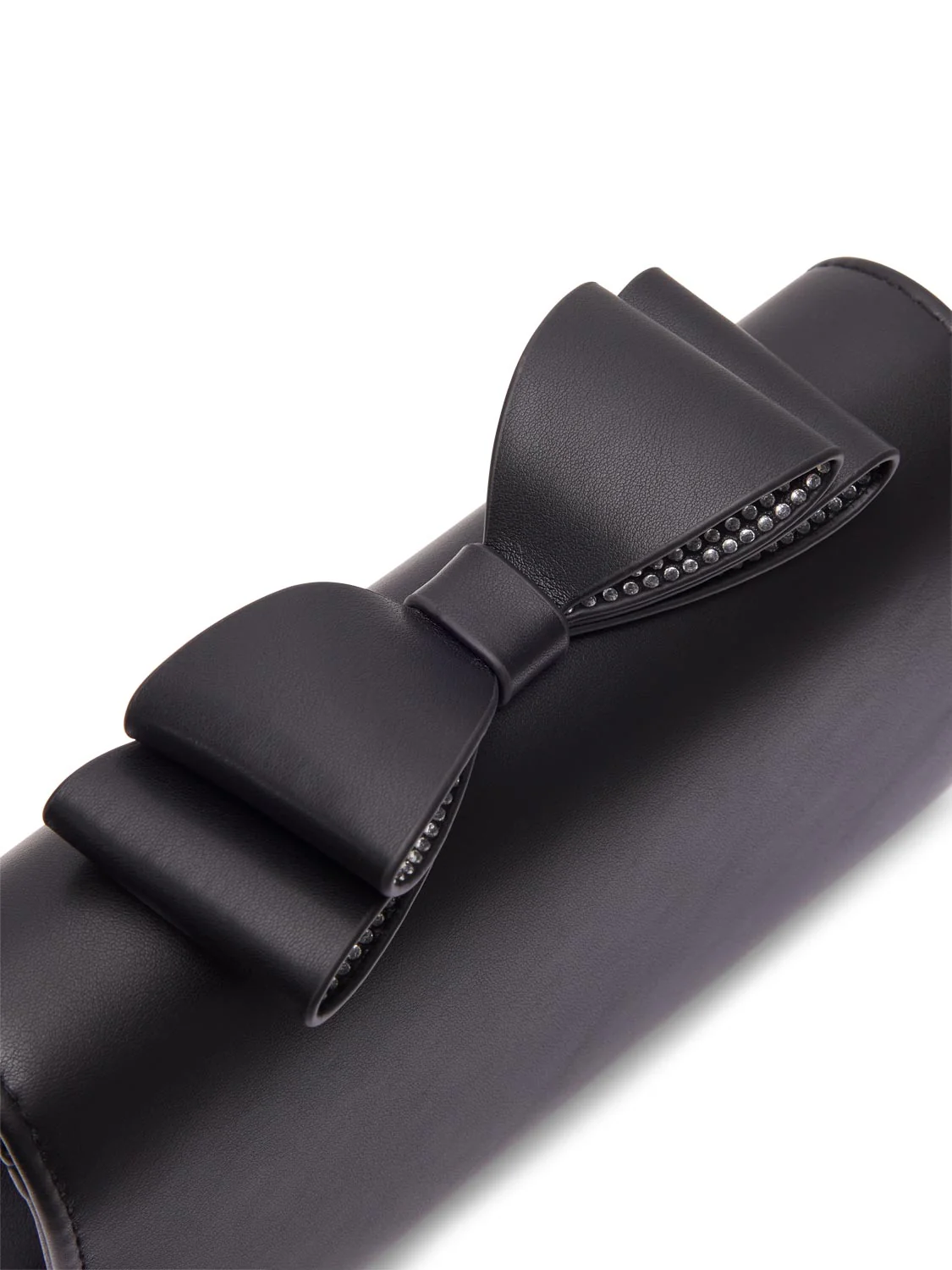 Faux-Leather Handbag With Bow - Image 2
