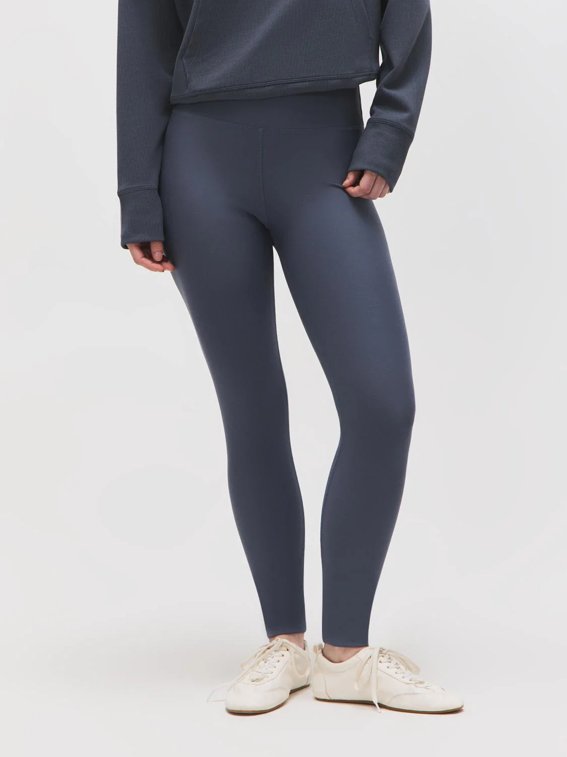 Wide Waistband Brushed Leggings - Image 7